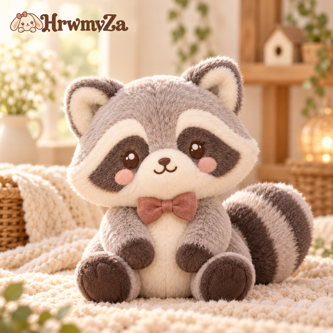 HrwmvZa™ Little Woodland Raccoon Plush