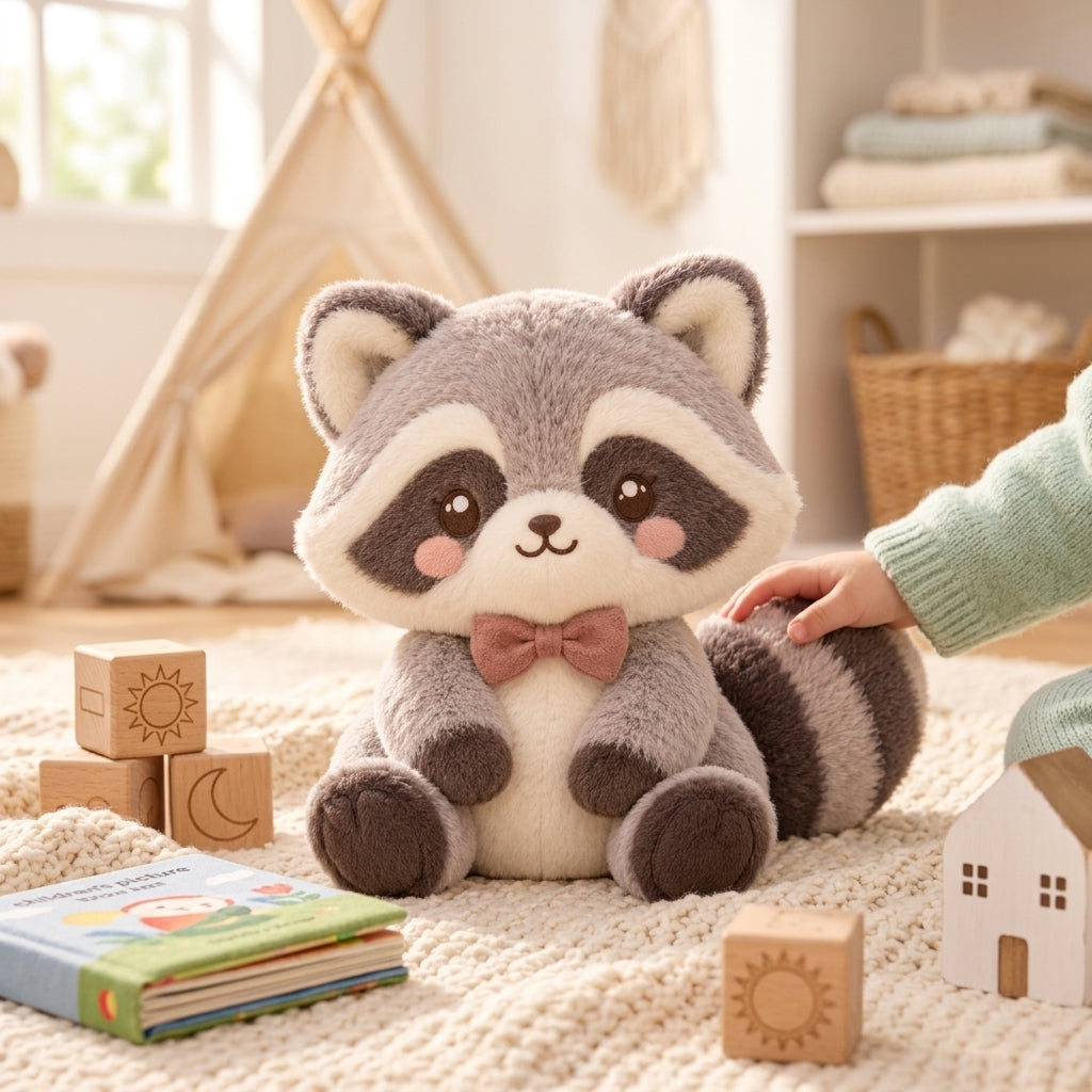 HrwmvZa™ Little Woodland Raccoon Plush