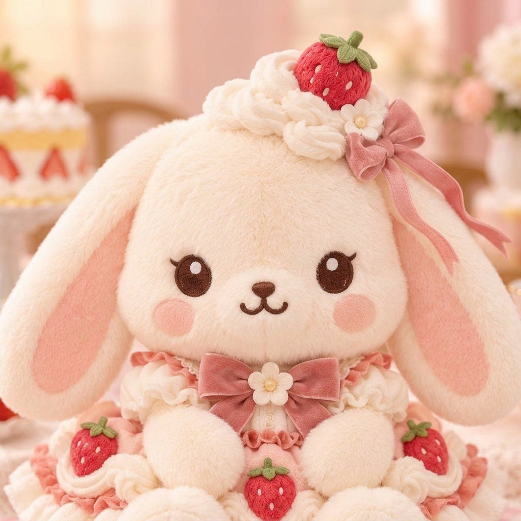 HrwmvZa™ Strawberry Shortcake Bunny Plush
