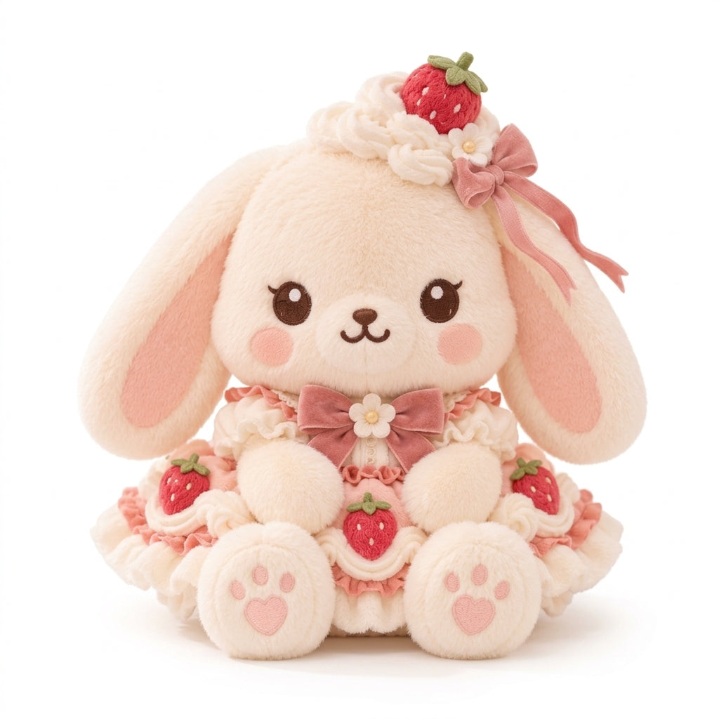 HrwmvZa™ Strawberry Shortcake Bunny Plush