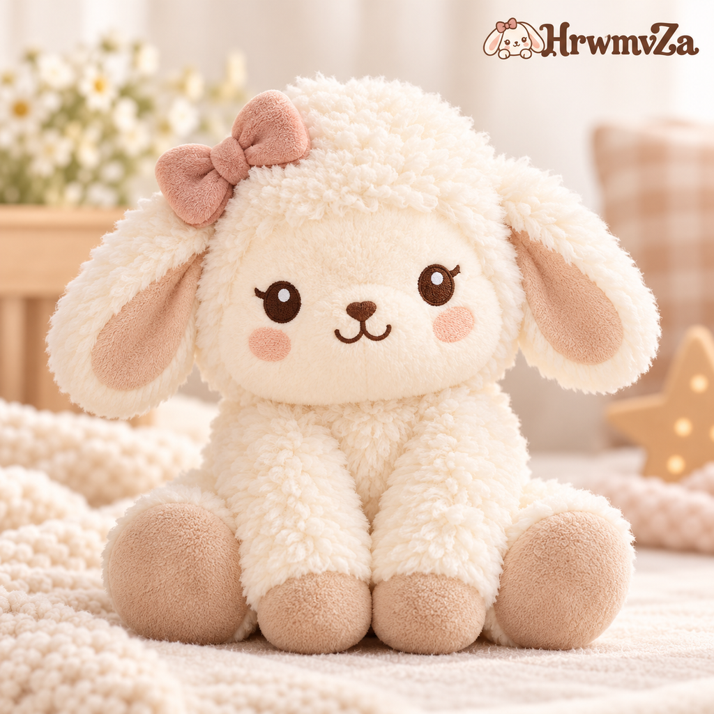 HrwmvZa™ Cozy Cream Lamb Plush