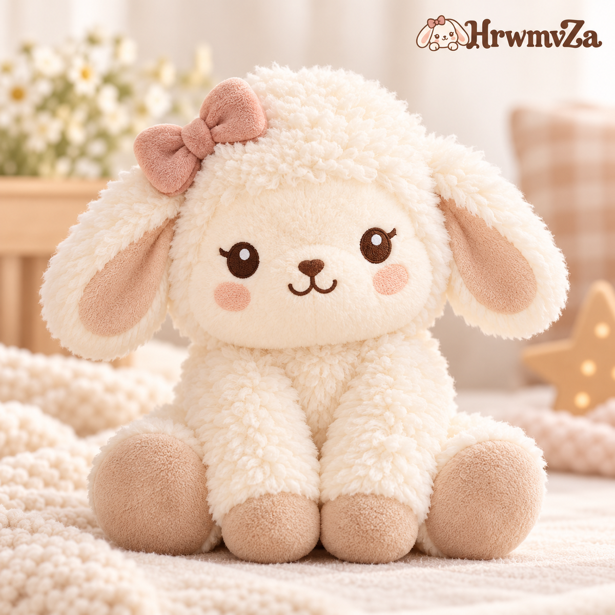 HrwmvZa™ Cozy Cream Lamb Plush