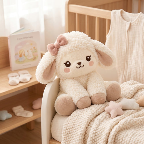 HrwmvZa™ Cozy Cream Lamb Plush