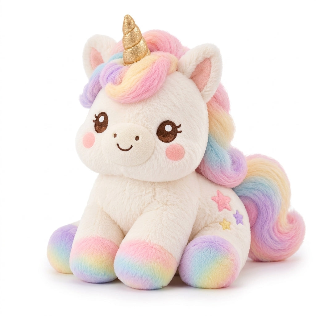 HrwmvZa™ Pastel Rainbow Unicorn Plush